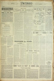 Página do jornal Unitário de fevereiro de 1955