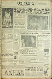Página do jornal Unitário de fevereiro de 1955