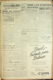 Página do jornal Unitário de fevereiro de 1955