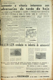 Página do jornal Unitário de fevereiro de 1955
