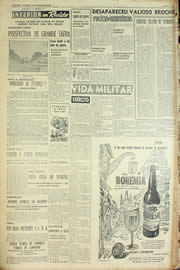 Página do jornal Unitário de fevereiro de 1955