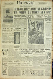 Página do jornal Unitário de março de 1955