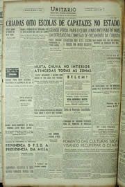 Página do jornal Unitário de março de 1955