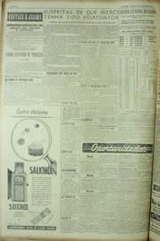 Página do jornal Unitário de março de 1955