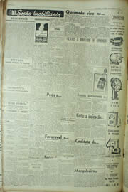 Página do jornal Unitário de março de 1955