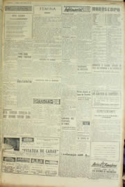 Página do jornal Unitário de março de 1955