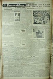 Página do jornal Unitário de março de 1955