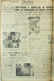 Página do jornal Unitário de abril de 1955