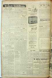 Página do jornal Unitário de abril de 1955