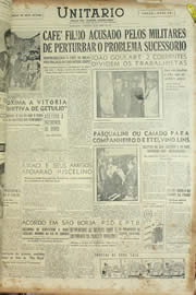 Página do jornal Unitário de abril de 1955