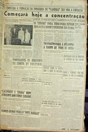 Página do jornal Unitário de abril de 1955