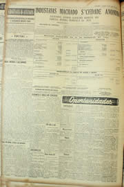 Página do jornal Unitário de abril de 1955