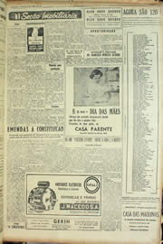 Página do jornal Unitário de abril de 1955