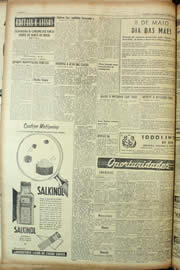 Página do jornal Unitário de abril de 1955