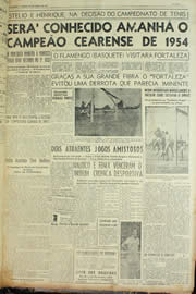Página do jornal Unitário de abril de 1955