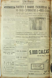 Página do jornal Unitário de abril de 1955