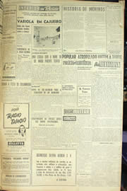 Página do jornal Unitário de outubro de 1955