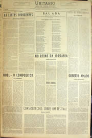 Página do jornal Unitário de outubro de 1955