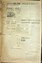 Página do jornal Unitário de outubro de 1955