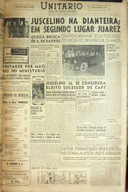 Página do jornal Unitário de outubro de 1955