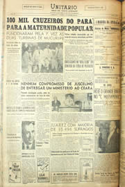Página do jornal Unitário de outubro de 1955
