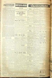 Página do jornal Unitário de outubro de 1955