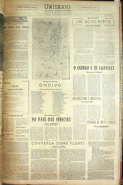 Página do jornal Unitário de outubro de 1955