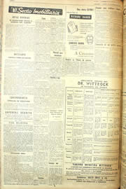Página do jornal Unitário de outubro de 1955