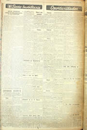 Página do jornal Unitário de outubro de 1955