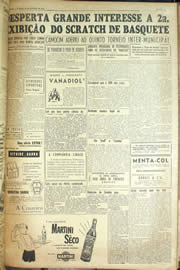 Página do jornal Unitário de outubro de 1955