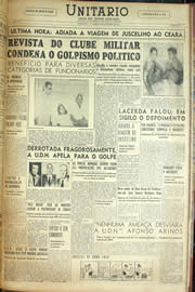 Página do jornal Unitário de outubro de 1955