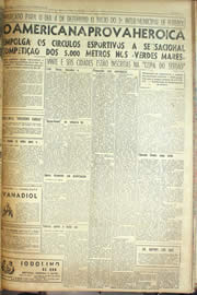 Página do jornal Unitário de novembro de 1955