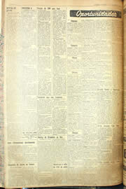 Página do jornal Unitário de novembro de 1955