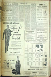 Página do jornal Unitário de novembro de 1955