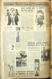 Página do jornal Unitário de novembro de 1955