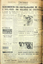 Página do jornal Unitário de novembro de 1955