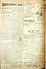 Página do jornal Unitário de novembro de 1955