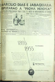 Página do jornal Unitário de novembro de 1955