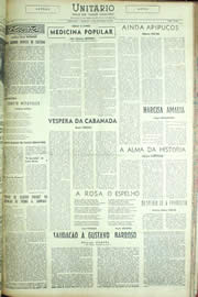 Página do jornal Unitário de novembro de 1955