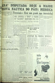 Página do jornal Unitário de novembro de 1955