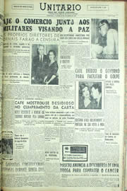 Página do jornal Unitário de novembro de 1955
