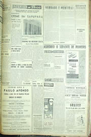 Página do jornal Unitário de novembro de 1955