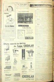 Página do jornal Unitário de dezembro de 1955