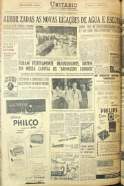Página do jornal Unitário de dezembro de 1955