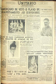 Página do jornal Unitário de dezembro de 1955