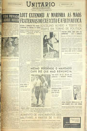 Página do jornal Unitário de dezembro de 1955