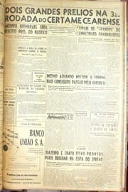 Página do jornal Unitário de dezembro de 1955