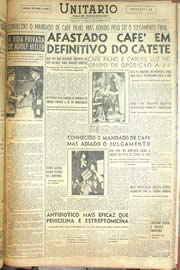 Página do jornal Unitário de dezembro de 1955