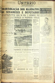 Página do jornal Unitário de dezembro de 1955