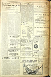 Página do jornal Unitário de dezembro de 1955